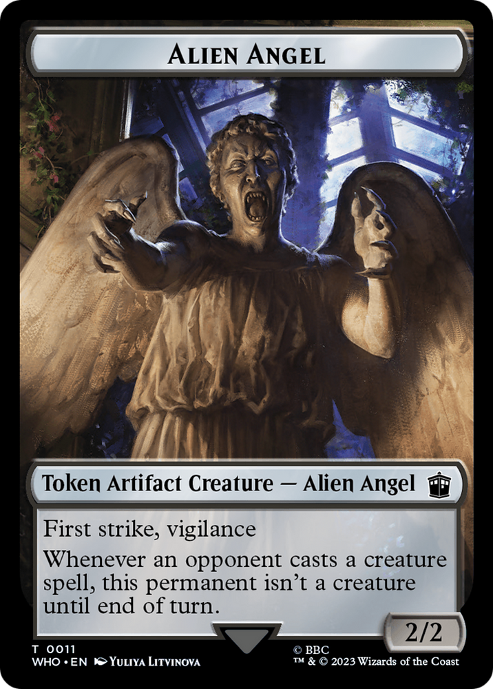 Alien Angel // Food (0027) Double-Sided Token [Doctor Who Tokens]