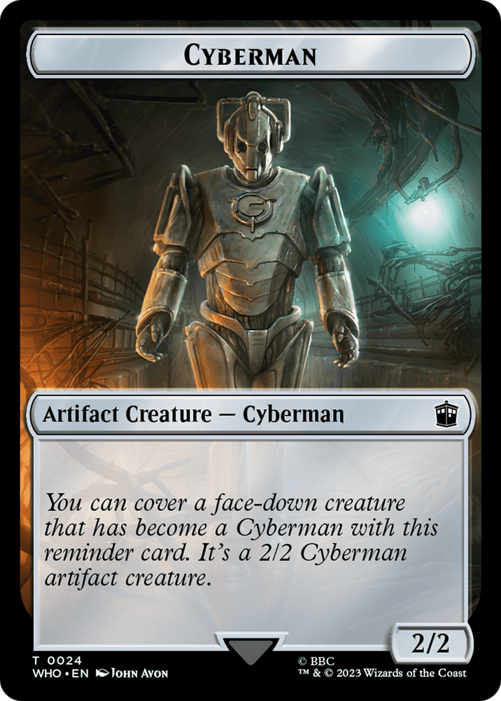 Alien // Cyberman Double-Sided Token [Doctor Who Tokens]